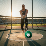 Martelo de atletismo de aço 6,00kg 116mm WA-IAAF Vinex - com cabo e empunhadura