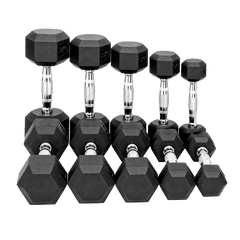 Kit Halteres Sextavados Emborrachados Envolst - 1 a 5kg