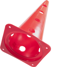 Cone plástico de agilidade furado 50cm Velden - Amarelo