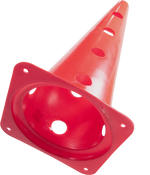 Cone plástico de agilidade furado 50cm Velden - Amarelo