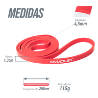 Superband resistência leve (cor vermelho) 1,3cm Pista e Campo