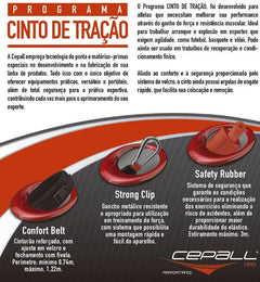 Cinto de tração individual com 02 elásticos revestidos Pro Cepall
