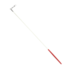  Estilete Ginástica Rítmica Fibra Vidro 50cm Branco Gracios - Empunhadura Preta