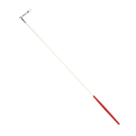  Estilete Ginástica Rítmica Fibra Vidro 50cm Branco Gracios - Empunhadura Preta