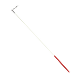  Estilete Ginástica Rítmica Fibra Vidro 50cm Branco Gracios - Empunhadura Preta