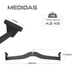 Kit Puxadores Anatômicos Revestido Musculação Envolst