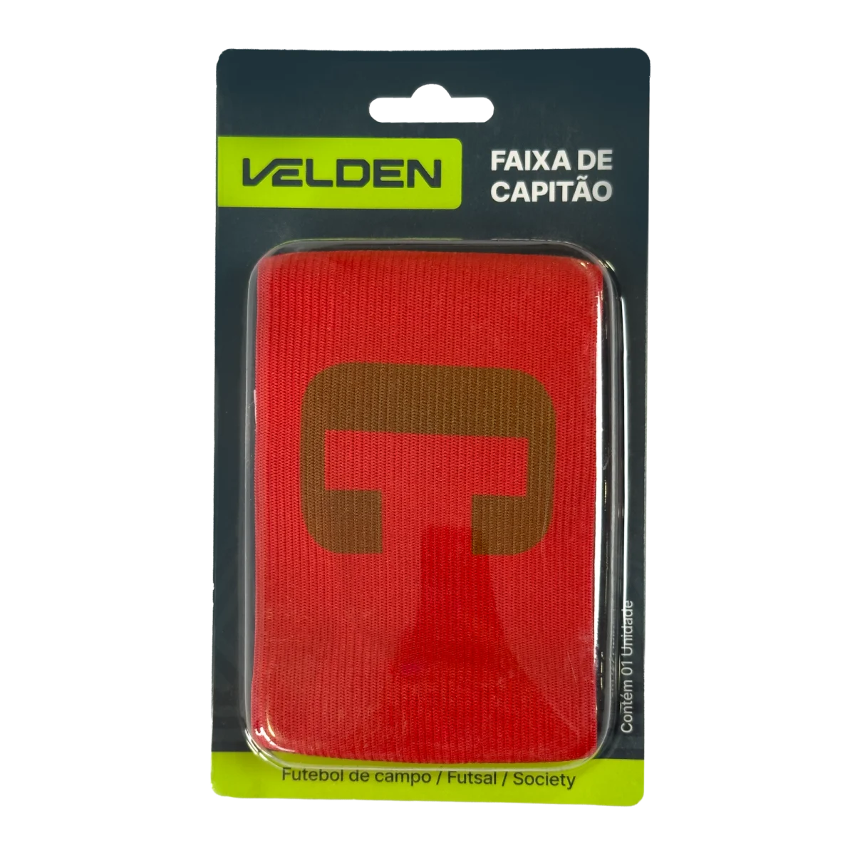 Bracelete braçadeira para capitão com velcro premium Velden - Amarelo