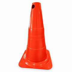 Cone Flexível de Sinalização em PVC 50cm Plastcor