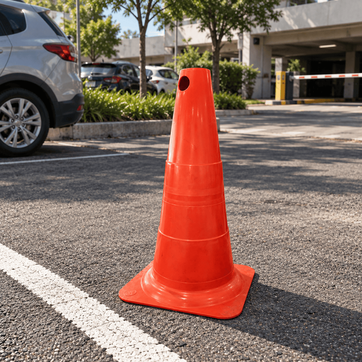 Cone Flexível de Sinalização em PVC 50cm Plastcor