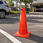 Cone Flexível de Sinalização em PVC 50cm Plastcor