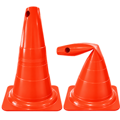 Cone Flexível de Sinalização em PVC 50cm Plastcor
