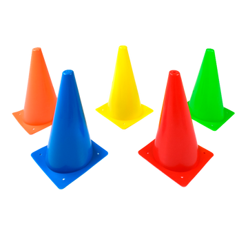 Cone de sinalização de plástico 30cm Pista e Campo