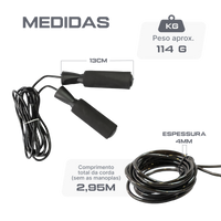 Corda de pular de PVC 6mm com rolamento Pista e Campo