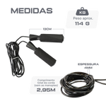 Corda de pular de PVC 6mm com rolamento Pista e Campo