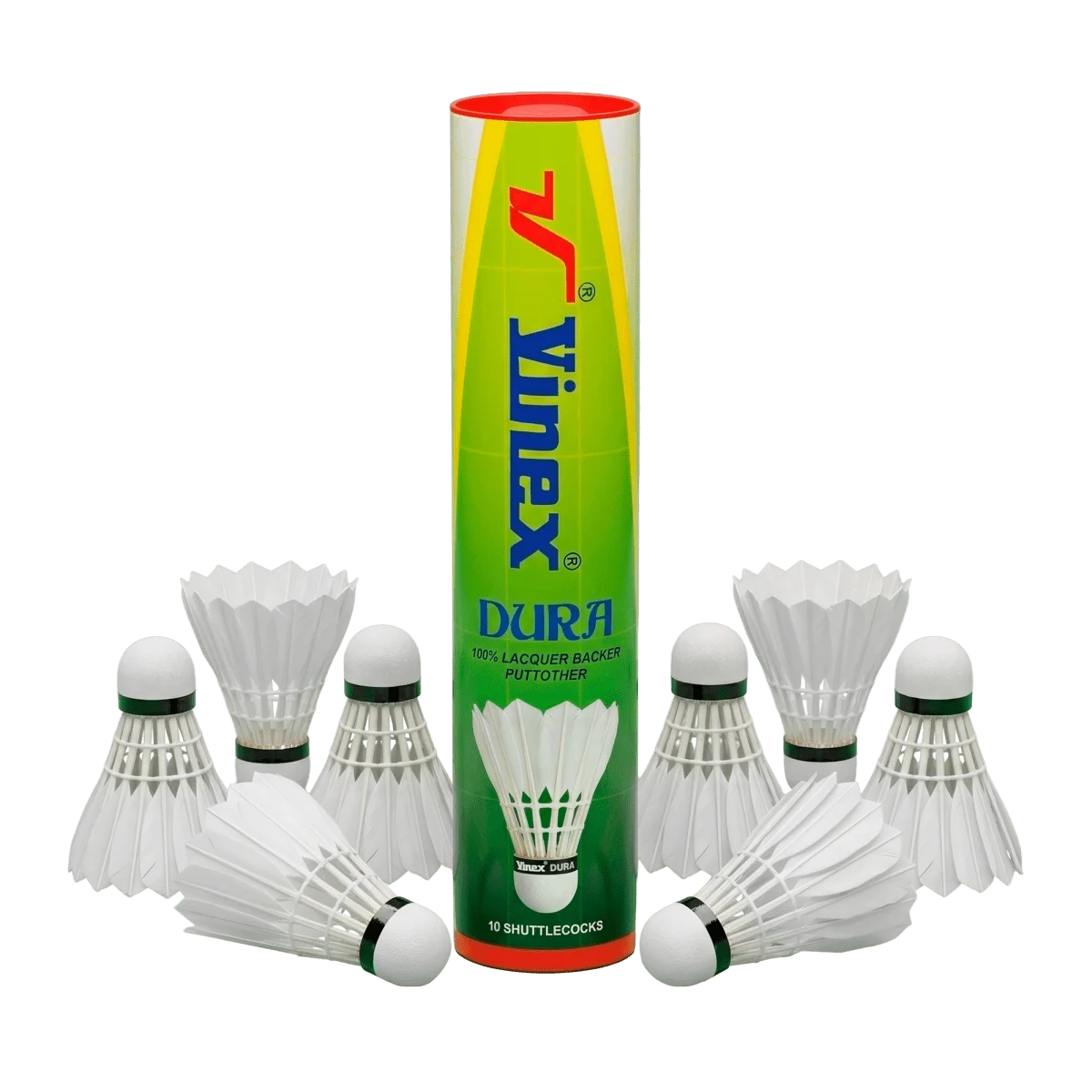 Peteca/volante de badminton com penas Vinex - cnj com 10 und