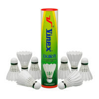 Peteca/volante de badminton com penas Vinex - cnj com 10 und
