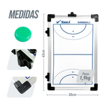 Quadro tático para treinamento esportivo handebol 45x30cm Vinex