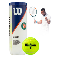 Bolinha/bola de tênis de campo Roland Garros Wilson - tubo com 3 und