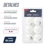 Bolinha de tênis de mesa 2 estrelas Jintai - cnj com 6 und