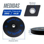 Kit 100kg Anilhas Olímpicas Bumpers Padrão IWF Envolst