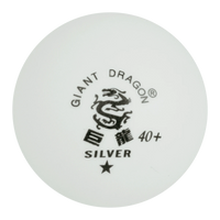 Bolinha de tênis de mesa 1 estrela Silver Giant Dragon - cnj com 6 und - BRANCA