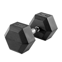 Kit Halteres Sextavados Emborrachados Pegada Cromada Envolst - Pares 10 a 30Kg