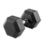 Kit Halteres Sextavados Emborrachados Pegada Cromada Envolst - Pares 10 a 30Kg