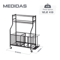 Carrinho de aço multiuso esportivo para transporte e armazenagem de materiais Velden