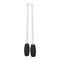 Maça oficial ginástica rítmica adulto 45cm conectável Pista e Campo - Preto e Laranja