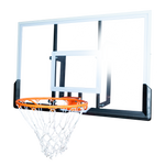 Tabela de basquete de parede quadro transparente de 120x80cm com aro e rede Velden