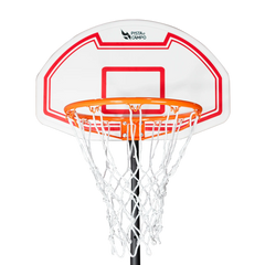 Tabela de basquete infantil juvenil móvel com poste, quadro de plástico e aro Velden