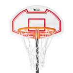 Tabela de basquete infantil juvenil móvel com poste, quadro de plástico e aro Velden