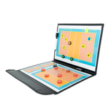 Prancheta tática magnética com caneta para treinamento de voleibol Pista e Campo - Modelo pasta preta