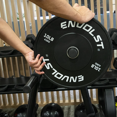 Anilha Olímpica Bumper para Crossfit e LPO 10Lb Envolst