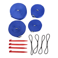 Fita faixa de demarcação para futevolei 18x9m 40mm Velden Cor:Azul