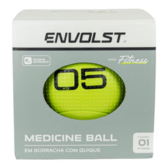 Medicine Ball 5kg Envolst com Quique para Performance