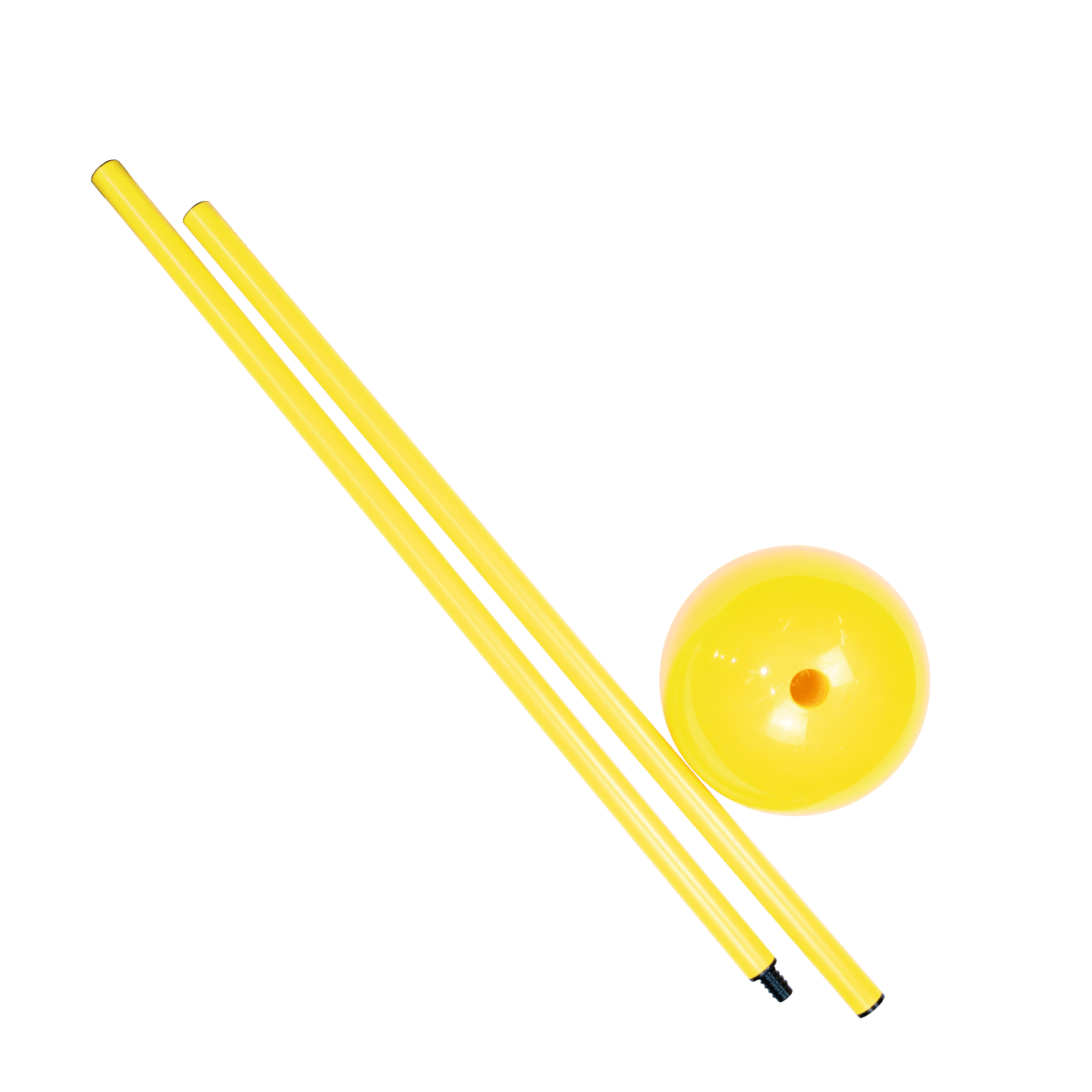 Baliza (slalom) com base de plástico Velden - cnj com 5 und - com bolsa - Amarelo