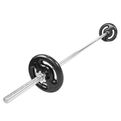 Barra de Musculação Reta 1,50m Maciça 28mm com Rosca Envolst