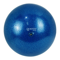 Bola Ginástica Rítmica Oficial 400g Glitter Gracios - Roxo
