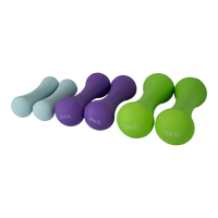 Conjunto 6 Halteres Neoprene 1, 2 e 3kg e Suporte Envolst