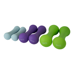 Conjunto 6 Halteres Neoprene 1, 2 e 3kg e Suporte Envolst