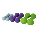 Conjunto 6 Halteres Neoprene 1, 2 e 3kg e Suporte Envolst