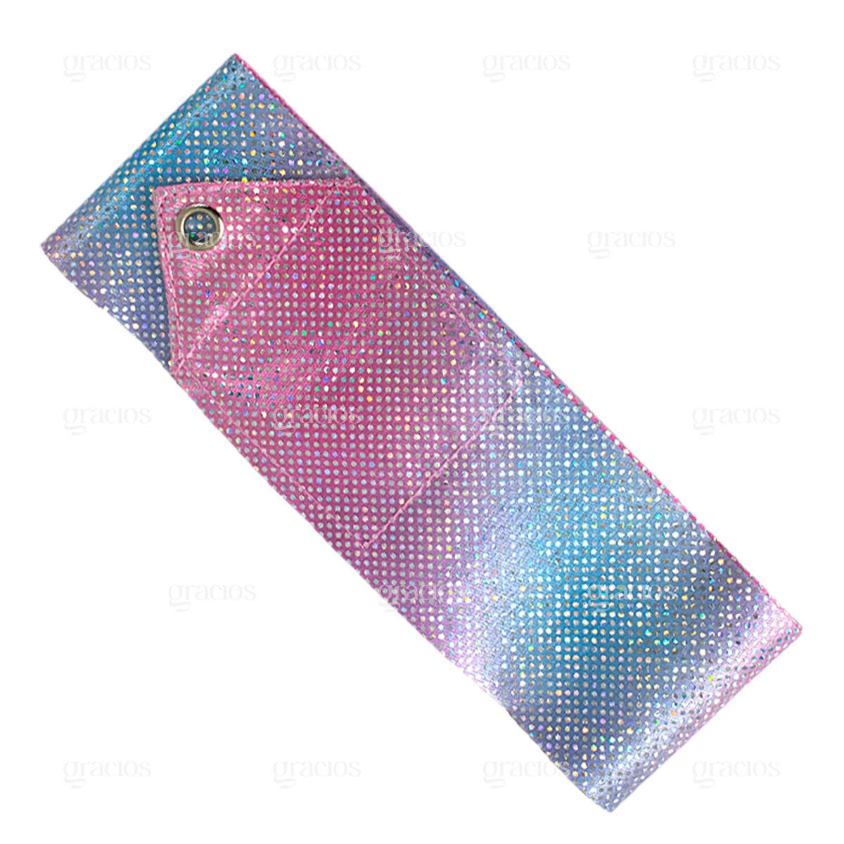 Fita Ginástica Rítmica Cetim 5m Gracios - Degradê Glitter