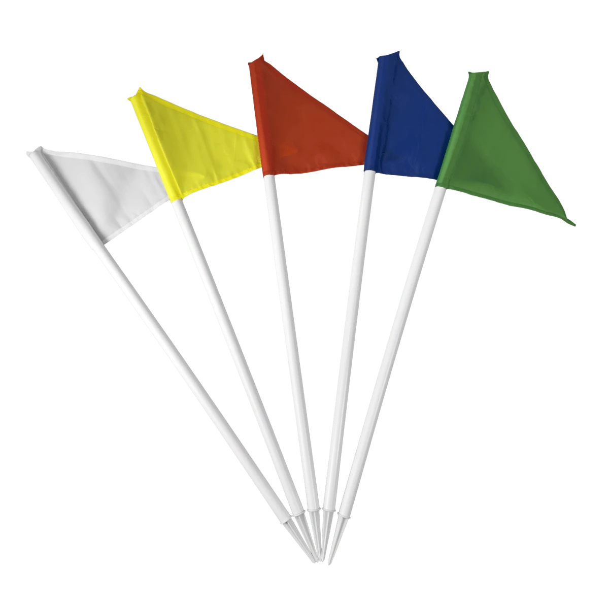 Bandeirolas plásticas multiuso alta Pista e Campo - cnj com 5 und (1-5) Cor:Colorido