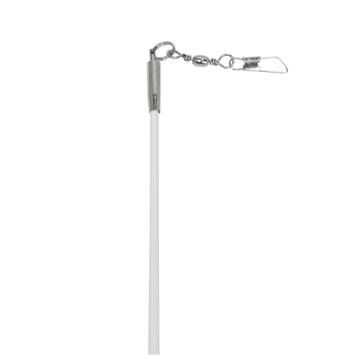  Estilete Ginástica Rítmica Fibra Vidro 50cm Branco Gracios - Empunhadura Preta