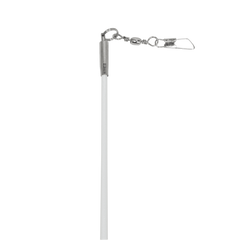  Estilete Ginástica Rítmica Fibra Vidro 50cm Branco Gracios - Empunhadura Preta