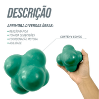Bola de reação (reaction ball) grande Pista e Campo Cor:Azul