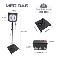 Placar Eletrônico de Voltas em LED para Atletismo