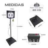 Placar Eletrônico de Voltas em LED para Atletismo