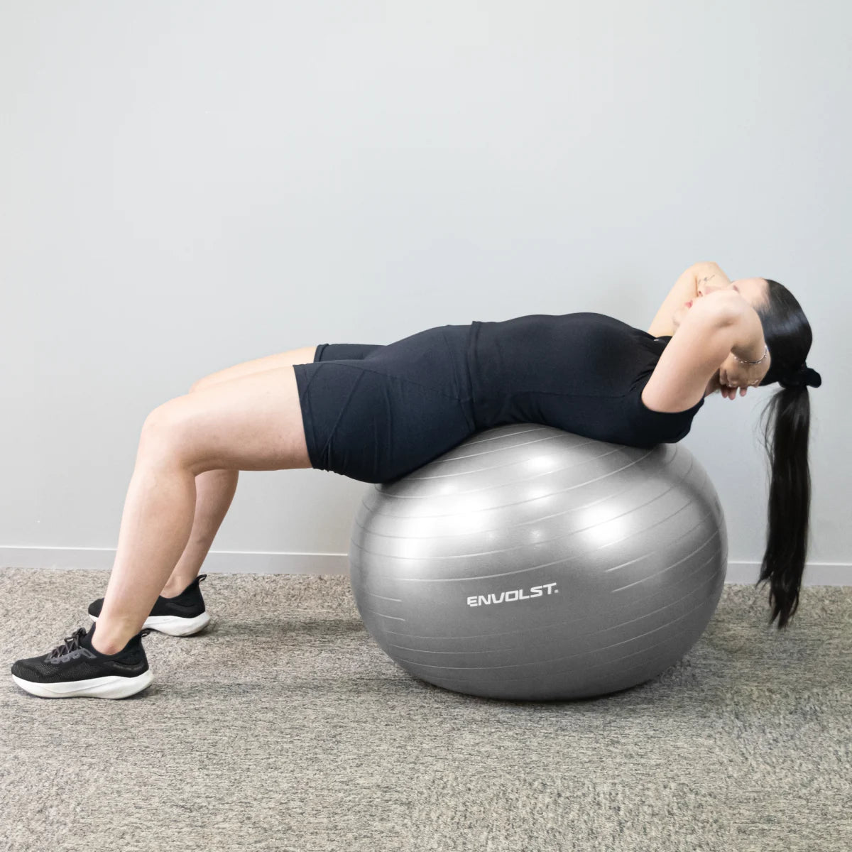 Bola Suíça Gym Ball 75cm Anti Estouro Envolst - Azul